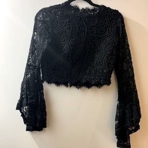 Black lace top